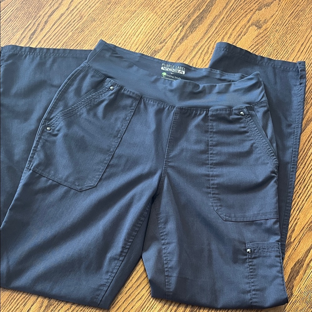 Purple Label by Healing Hands Small Tall Scrub Pants